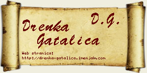 Drenka Gatalica vizit kartica